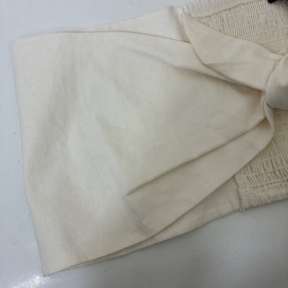 NEW Express Strapless Tie Front Bandeau Top Linen Blend Size XL - Picture 7 of 9